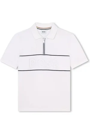 HUGO BOSS Logo-embroidered stretch-cotton polo shirt
