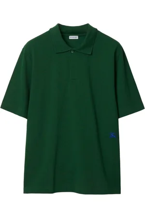 Burberry Logo-embroidered cotton polo shirt