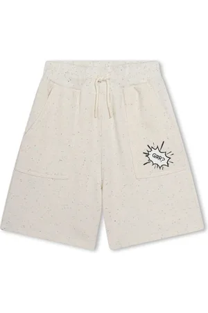 Kenzo Cartoon-print drawstring track shorts