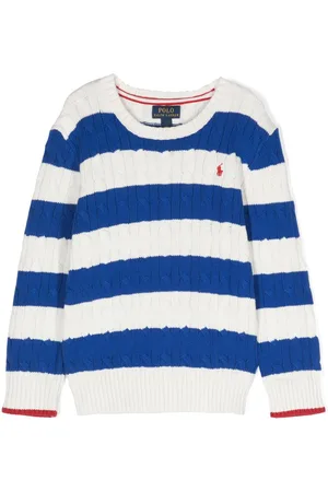 Ralph Lauren Polo-Pony-motif striped jumper