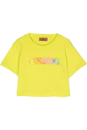 Missoni Embroidered-logo cropped T-shirt