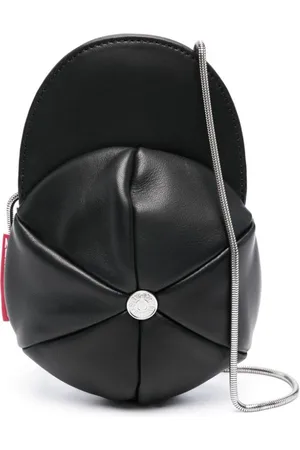 Moschino Logo-appliqu?? leather crossbody bag