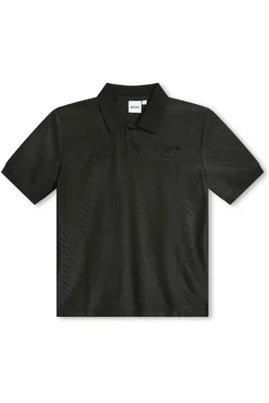 HUGO BOSS Logo-patch polo shirt