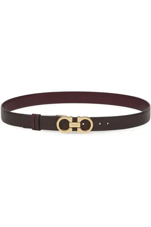 Salvatore Ferragamo Gancini-buckle leather belt