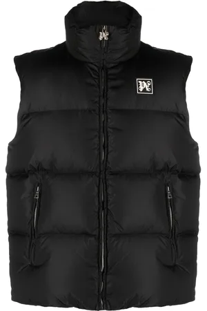 Palm Angels Logo-appliqu?? quilted ski gilet