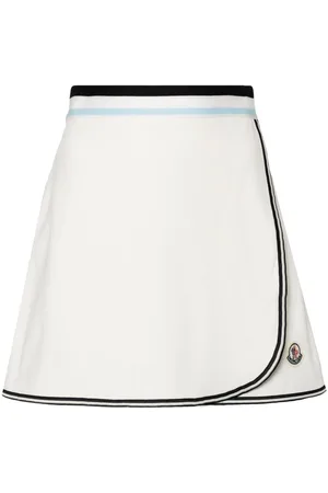 Moncler Logo-appliqu?? wrap tennis skirt