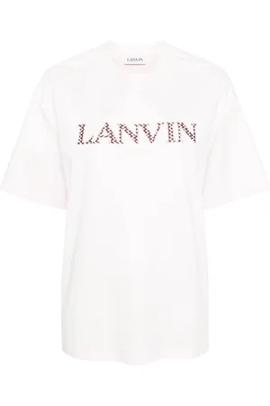 Lanvin Logo-patches cotton T-shirt