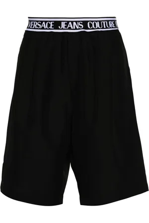 VERSACE Logo-waistband shorts