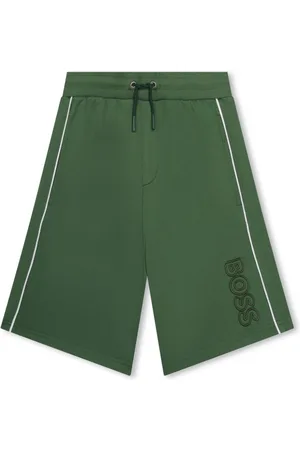 HUGO BOSS Logo-embroidered track shorts