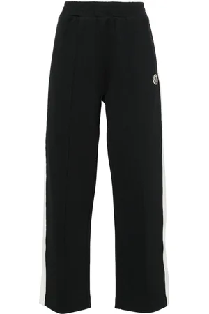 Moncler Mid-rise striped wide-leg track pants