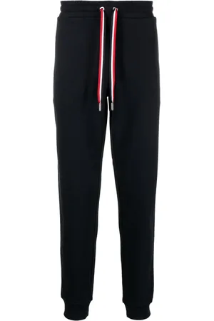 Moncler Tricolour Accent cotton track pants