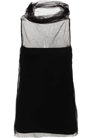 Fabiana Filippi Roll-neck tulle top