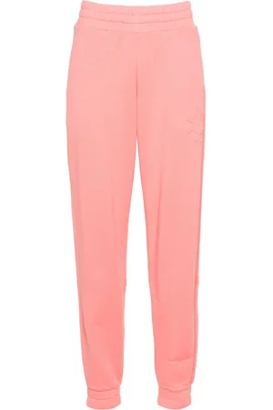 Moncler High-waisted logo-embossed track pants