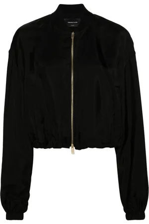 Fabiana Filippi Zipped satin bomber jacket