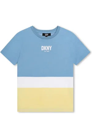 DKNY Colour-block cotton T-shirt