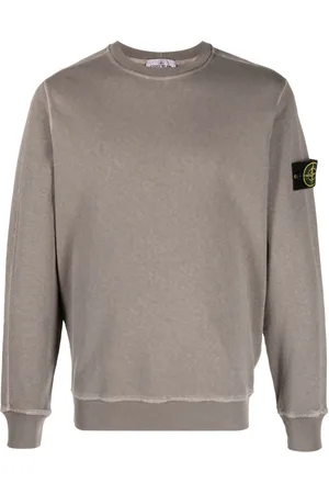 Stone Island Compass-badge cotton sweatshirt