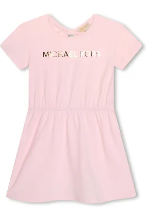 Michael Kors Logo-print organic-cotton dress