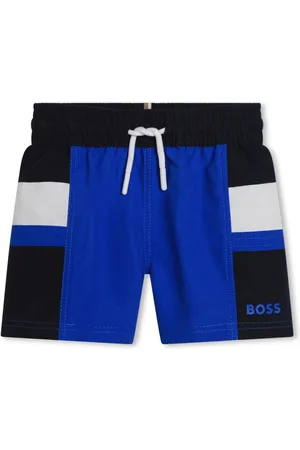 HUGO BOSS Colour-block drawstring swim shorts