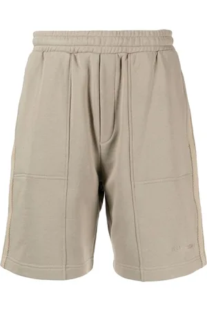 Helmut Lang Logo-embroidered tape track shorts
