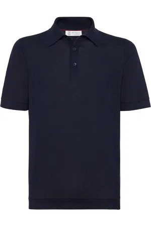 Brunello Cucinelli Linen-blend polo shirt