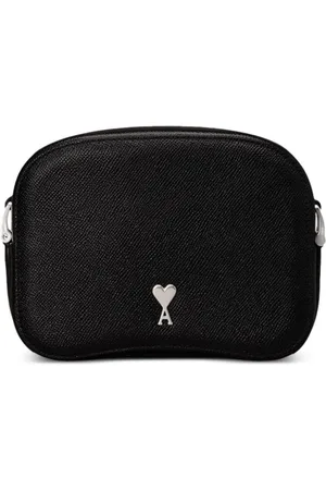 Ami Paris Paris leather camera bag