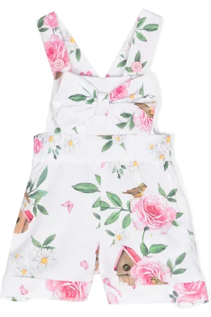 MONNALISA Floral-print cotton shorts