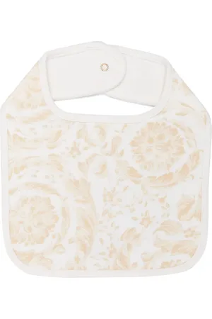 VERSACE Barocco-print cotton blend bib