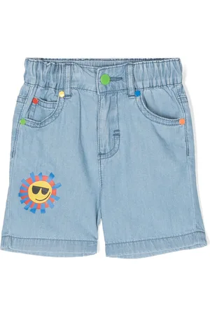 Stella McCartney Sunshine Face-print shorts