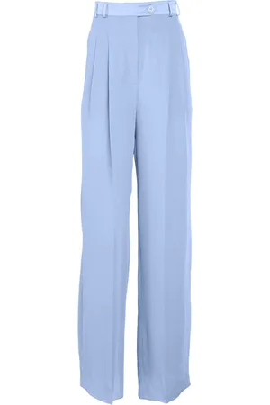 FLEUR DU MAL Wide-leg georgette trousers