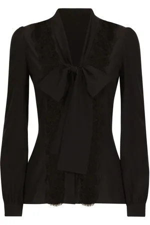 Dolce & Gabbana Bow-detailed satin shirt