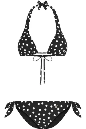 Dolce & Gabbana logo-band half-cup Bikini - Farfetch