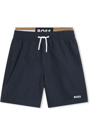 HUGO BOSS Double-waistband swim shorts