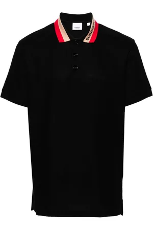 Burberry Contrasting-collar cotton polo shirt