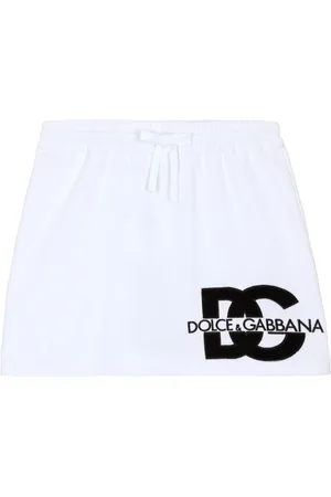 Dolce & Gabbana Logo-print cotton skirt