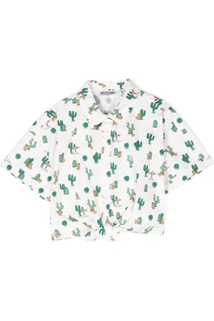 Moschino Cactus-print cotton shirt
