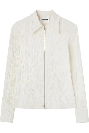 Jil Sander Zip-front cloqu?? top