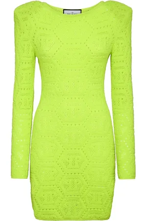 Philipp Plein Monogram-intarsia mini dress