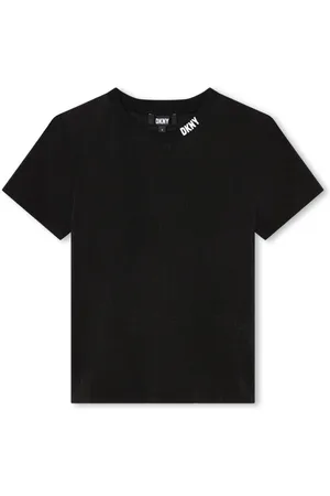 DKNY Logo-print ribbed T-shirt