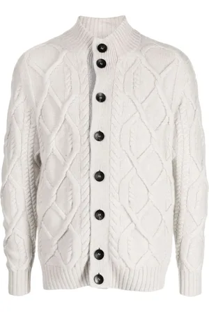 N.PEAL Cable-knit cashmere cardigan