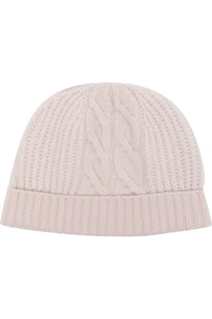 N.PEAL Cable-knit organic cashmere beanie