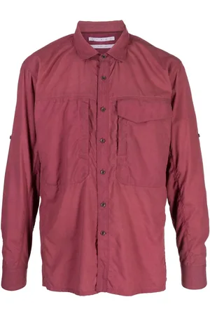 RANRA Spread-collar button-up shirt