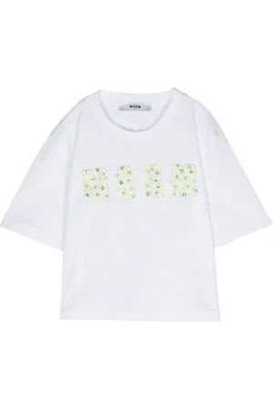 Msgm Logo-appliqu?? cotton T-shirt