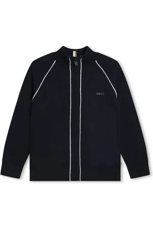 HUGO BOSS Logo-embossed cotton jacket