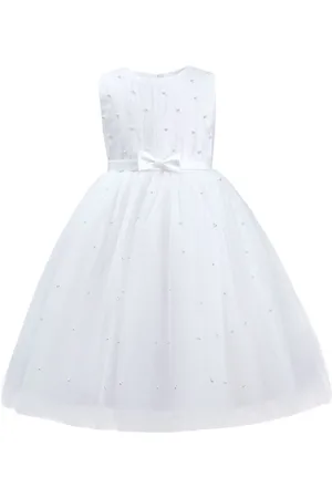 Tulleen Pearl-embellished tulle dress