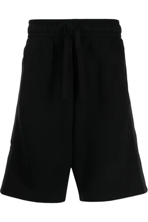 Palm Angels Logo-tape cotton track shorts