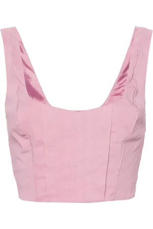 Pinko Corset-style crop top
