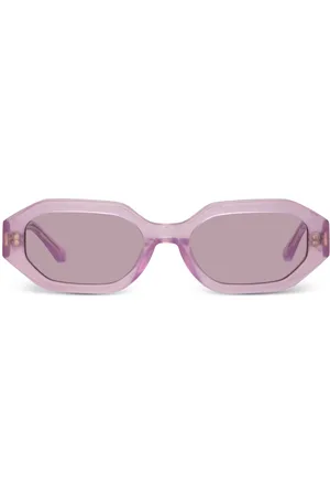 Linda Farrow X The Attico Irene geometric-frame sunglasses