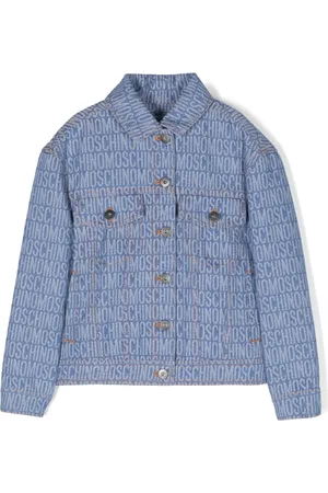 Moschino Monogram-jacquard denim jacket
