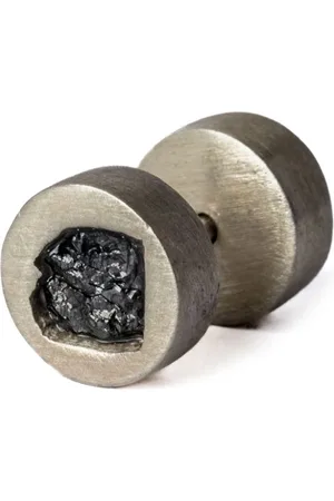 PARTS OF FOUR Black diamond-encrusted stud earring