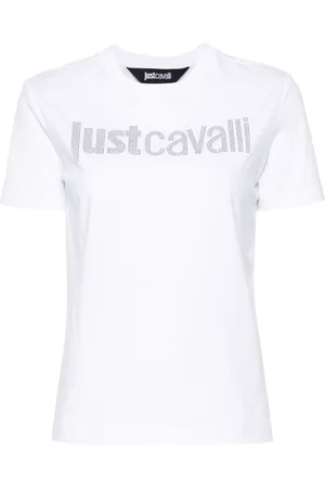 Roberto Cavalli Logo-embellished cotton T-shirt
